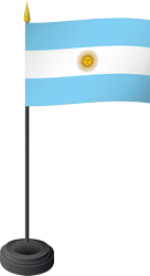 Drapeau de table, Argentine