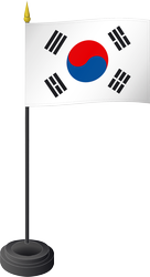 Drapeau de table, Corée du Sud/South Korea