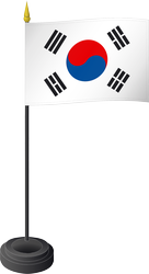 Tischflagge Südkorea