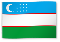 Dekofahne Usbekistan