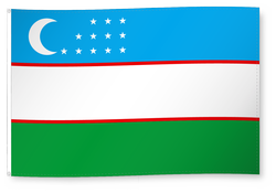 Drapeau pour décoration, Ouzbékistan/Uzbekistan