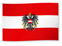Drapeau pour décoration, Autriche avec aigle