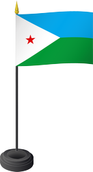 Drapeau de table, Djibouti