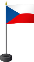 Drapeau de table, République tchèque/Czech Republic