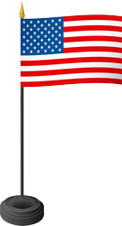 Drapeau de table, États-Unis/United States