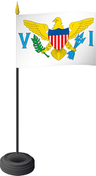 Tischflagge Amerikanische Jungferninseln