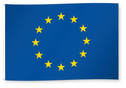 Drapeau pour décoration, Union européenne