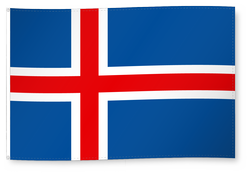 Drapeau pour décoration, Islande