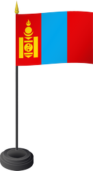 Drapeau de table, Mongolie