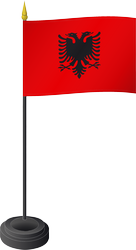 Tischflagge Albanien