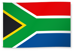 Drapeau pour décoration, République Afrique de Sud/Republic of South Africa