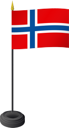 Tischflagge Norwegen