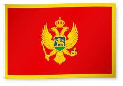 Dekofahne Montenegro