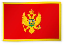 Drapeau pour décoration, Monténégro/Montenegro