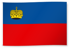 Drapeau pour décoration, Principauté de Liechtenstein