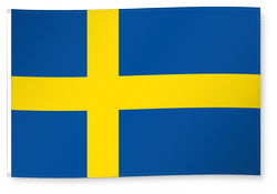 Drapeau pour décoration, Suède/Sweden