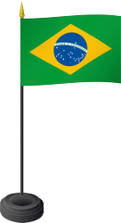 Tischflagge Brasilien