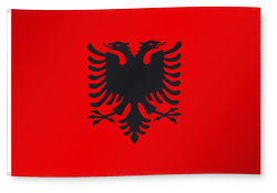 Drapeau pour décoration, Albanie