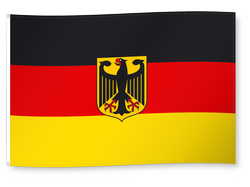 Drapeau pour décoration, Allemagne avec aigle