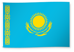 Drapeau pour décoration, Kazakhstan