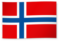 Drapeau pour décoration, Norvège/Norway