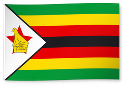 Dekofahne Simbabwe
