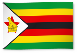 Drapeau pour décoration, Zimbabwe