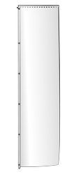 Drapeau vertical pour potence KKA ROYAL, cordon synthétique et oeillets