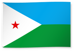 Drapeau pour décoration, Djibouti