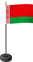 Tischflagge Weissrussland
