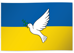 Ukraine avec colombe de la paix