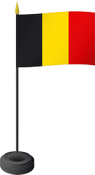 Tischflagge Belgien