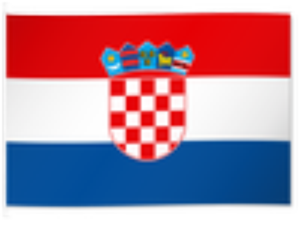 Fanion Croatie Hrvatska – 9x11cm – Neuf 2024 – Équipe Nationale De Football