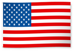 Drapeau pour décoration, États-Unis/United States