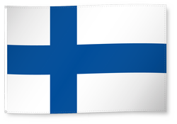 Drapeau pour décoration, Finlande