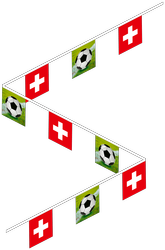 Stoff-Girlande, Fussball-Schweiz