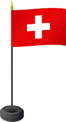 Tischfahne, Schweiz