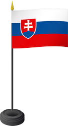 Drapeau de table, République slovaque/Slovak Republic