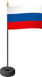 Tischflagge Russland