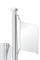 Hissmast DELUXE 8m mit Seilaussteller
