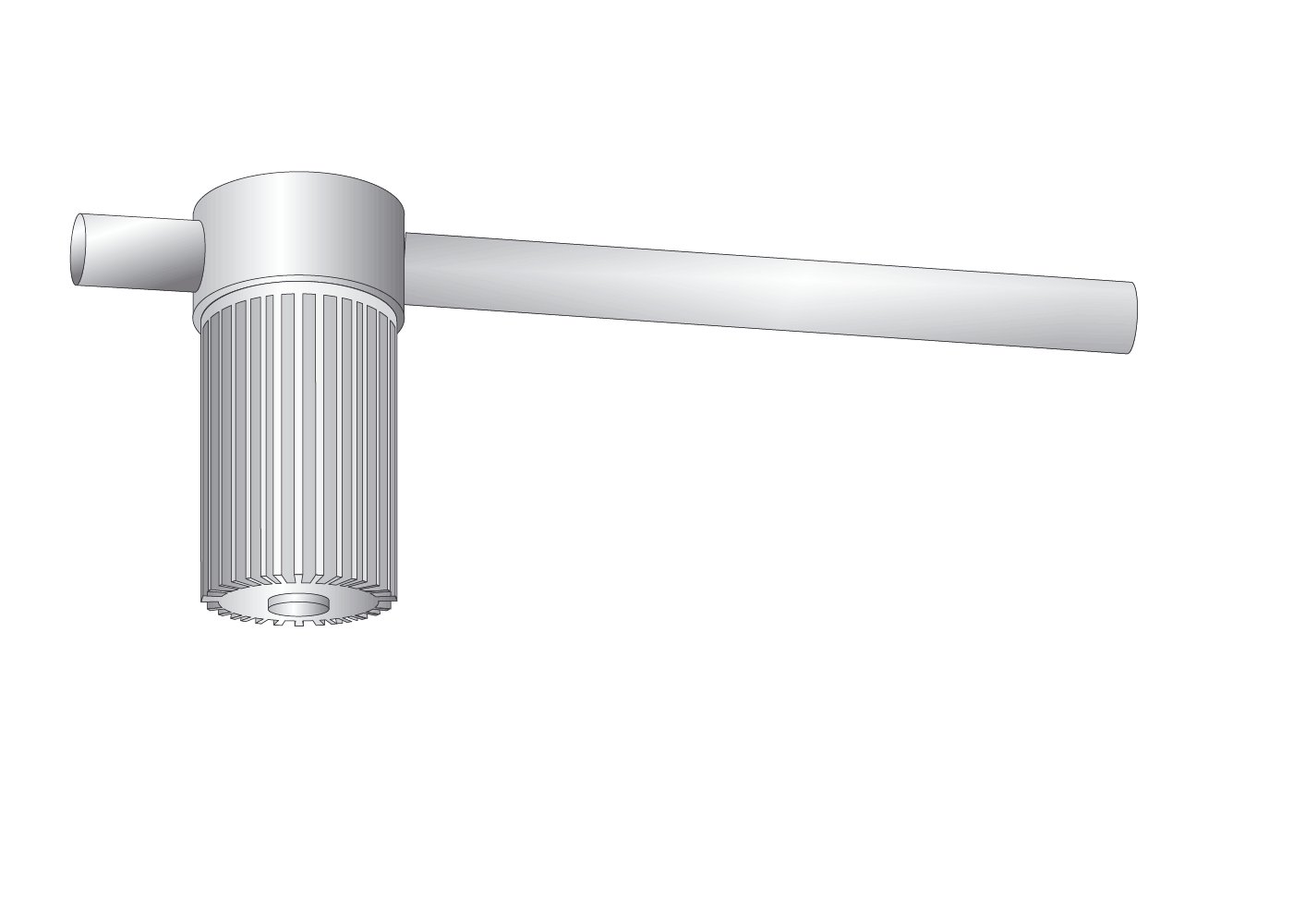  Drehausleger für Mast ø80mm und Fahnenbreite 80 cm 