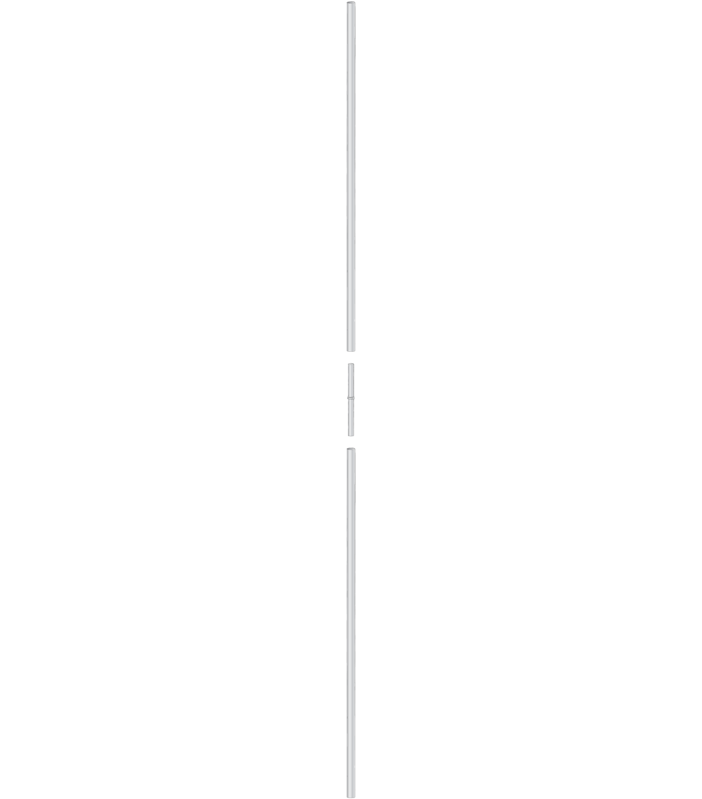  Fahnenstangen 2 x 1.25 m (ø28 mm) 