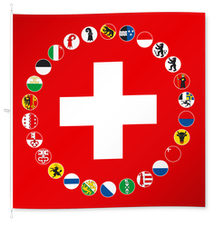 Hissfahne, Schweiz und Kantone