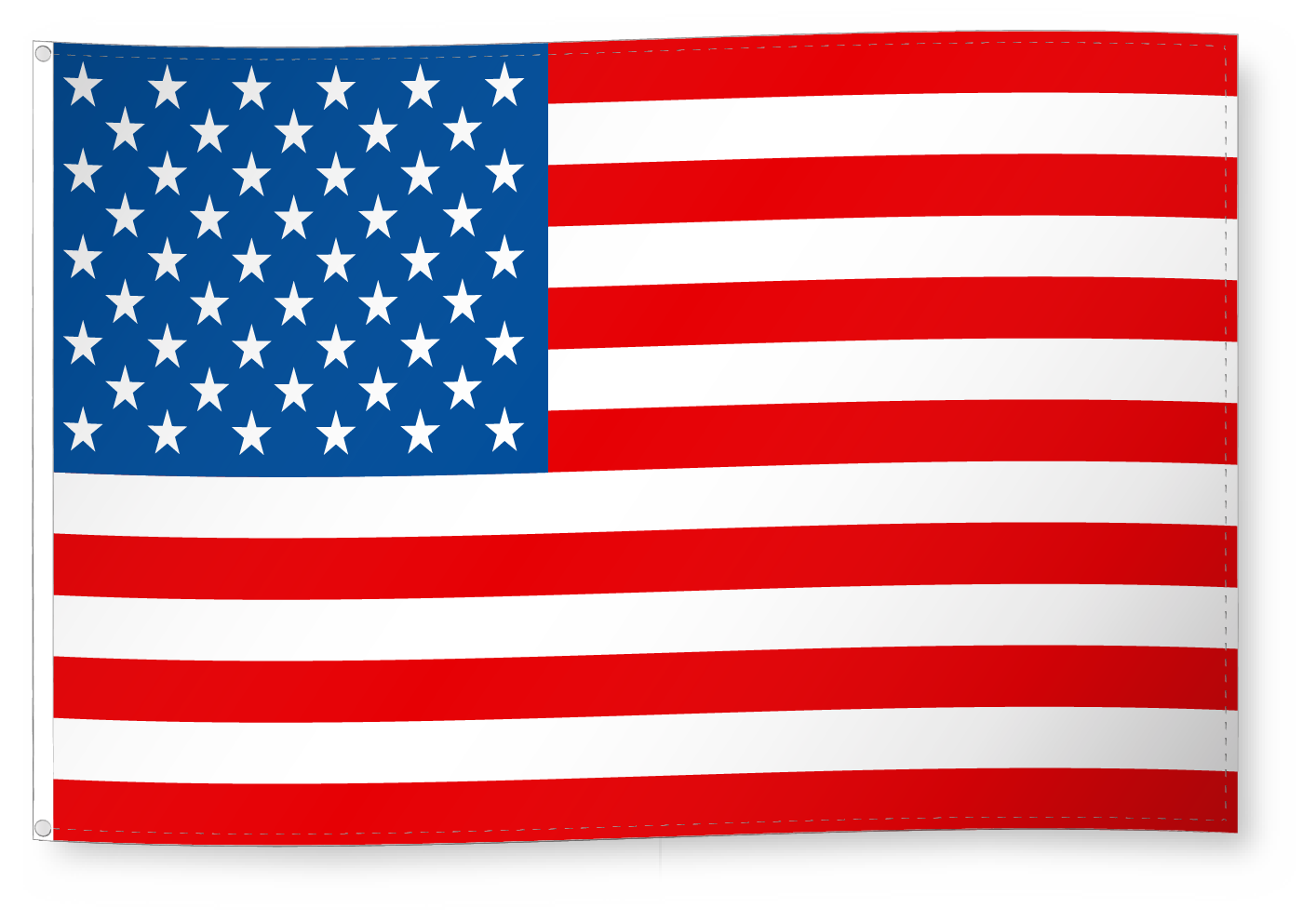 Drapeau Drapeau pour décoration, États-Unis/United States 