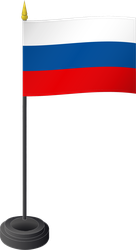 Tischflagge Russland