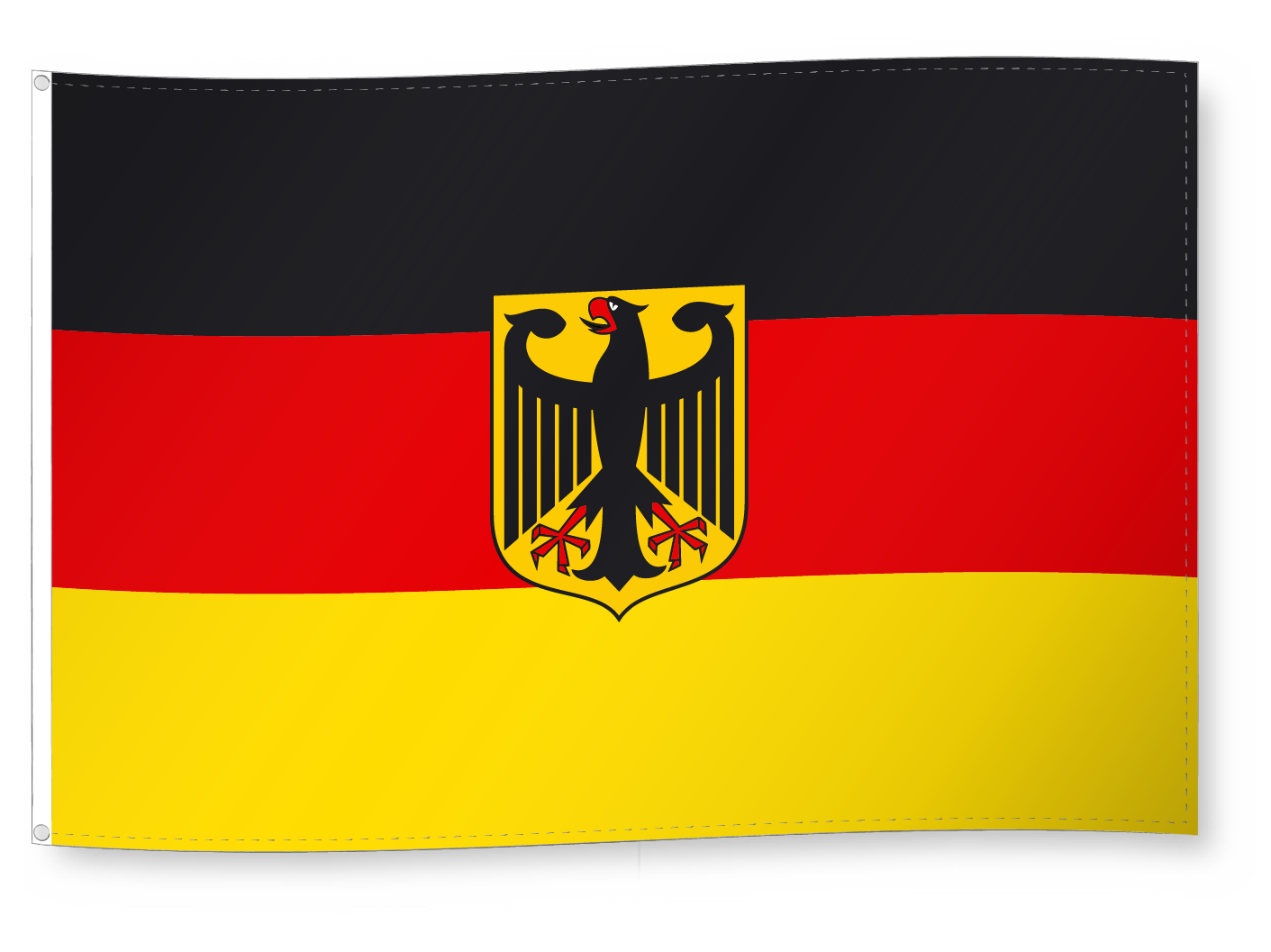 Drapeau Drapeau pour décoration, Allemagne avec aigle Alpenfahnen AG