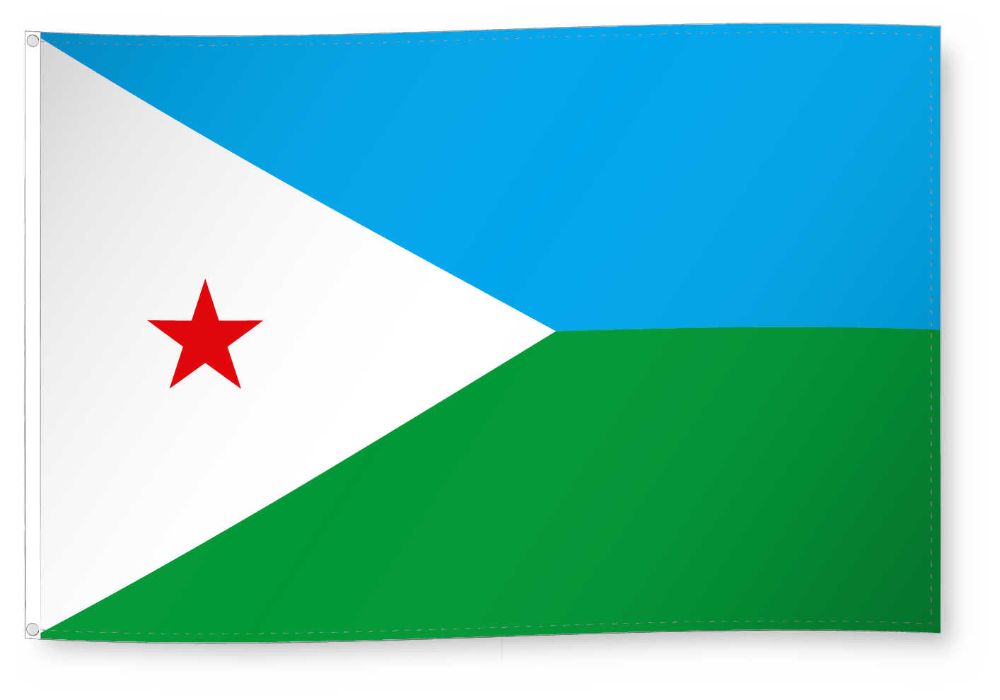 Fahne Dekofahne Dschibuti 