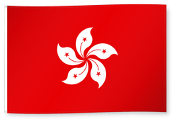 Dekofahne Hong Kong