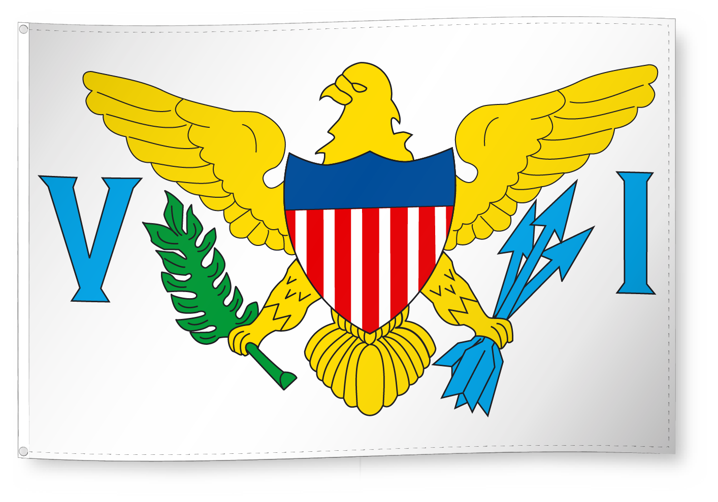 Fahne Dekofahne Amerikanische Jungferninseln 