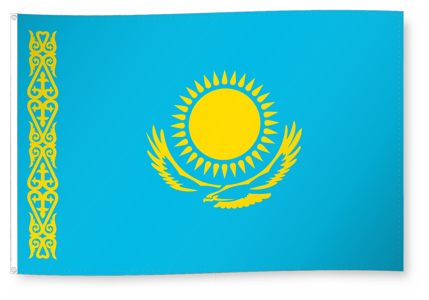 Drapeau Drapeau pour décoration, Kazakhstan 